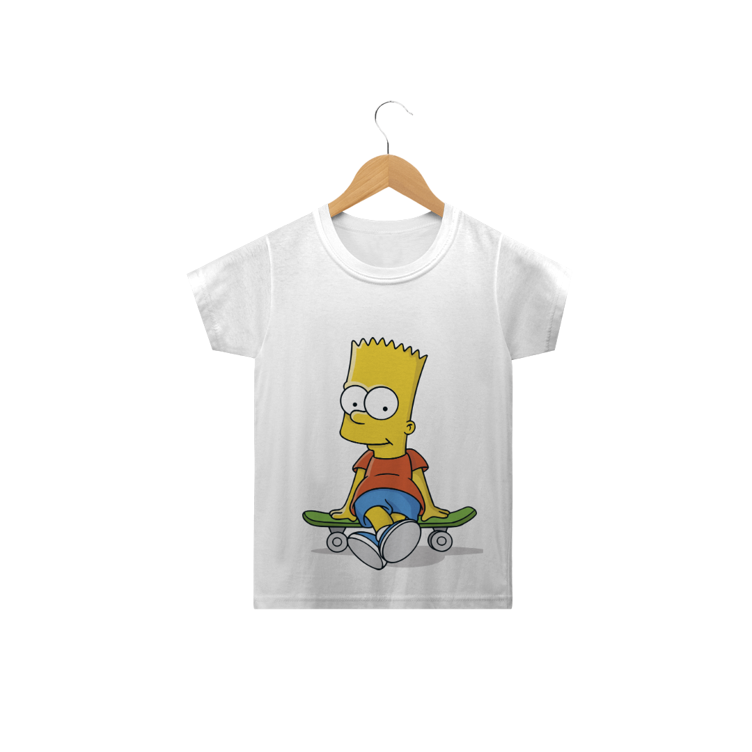 Nome do produto: Camiseta Infantil Bart-Simpsons