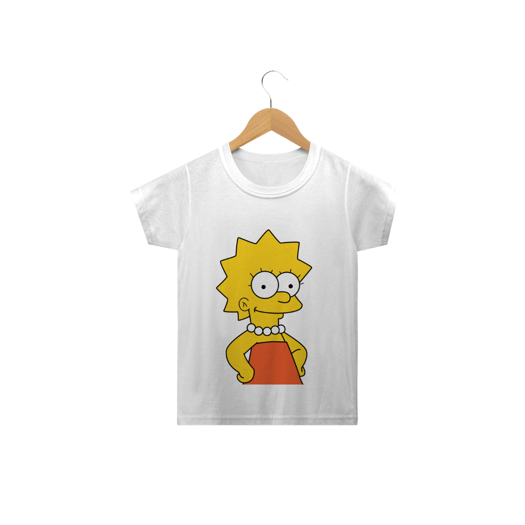 Nome do produto: Camiseta Infantil Lisa-Simpsons 