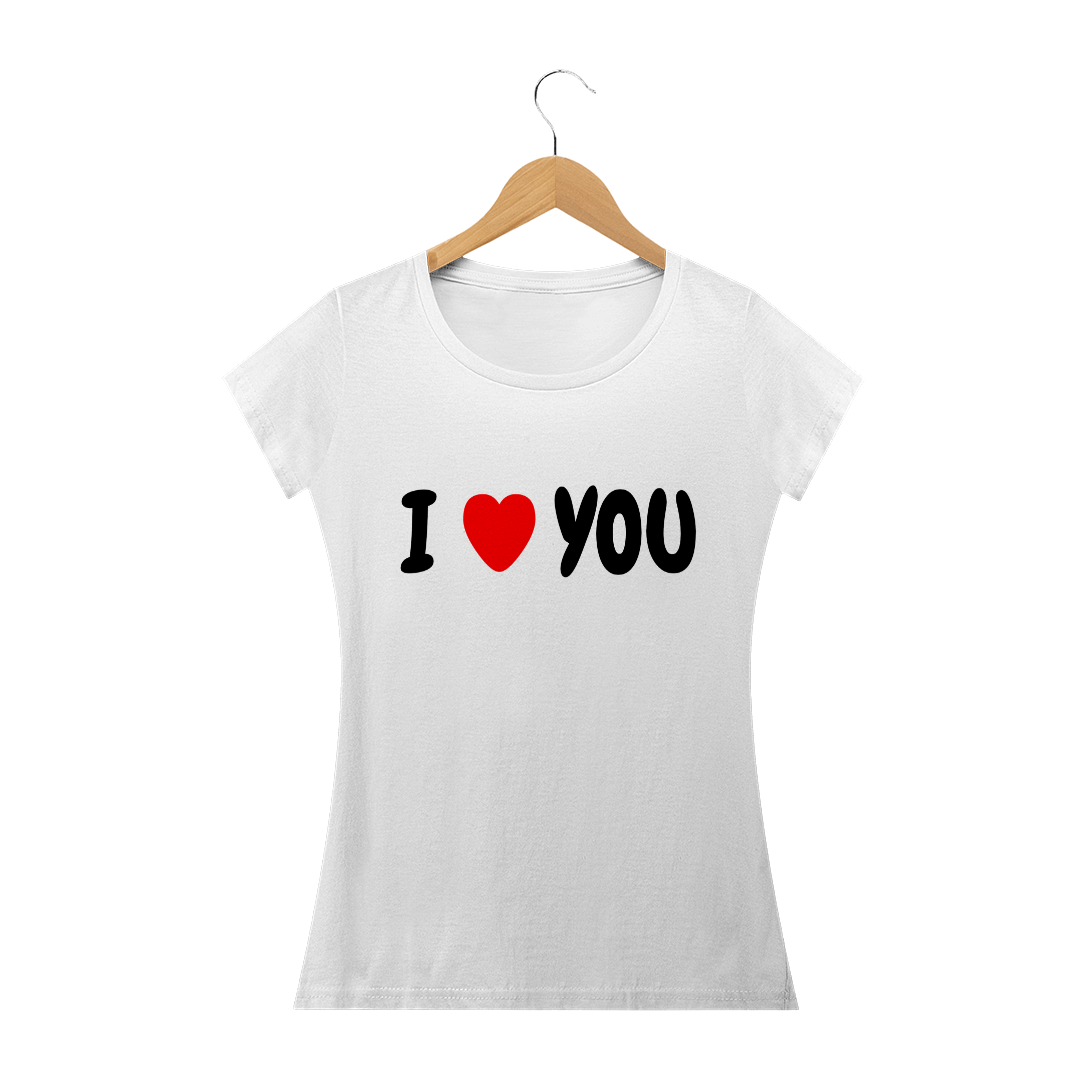 Nome do produto: Camiseta Feminina Ilove