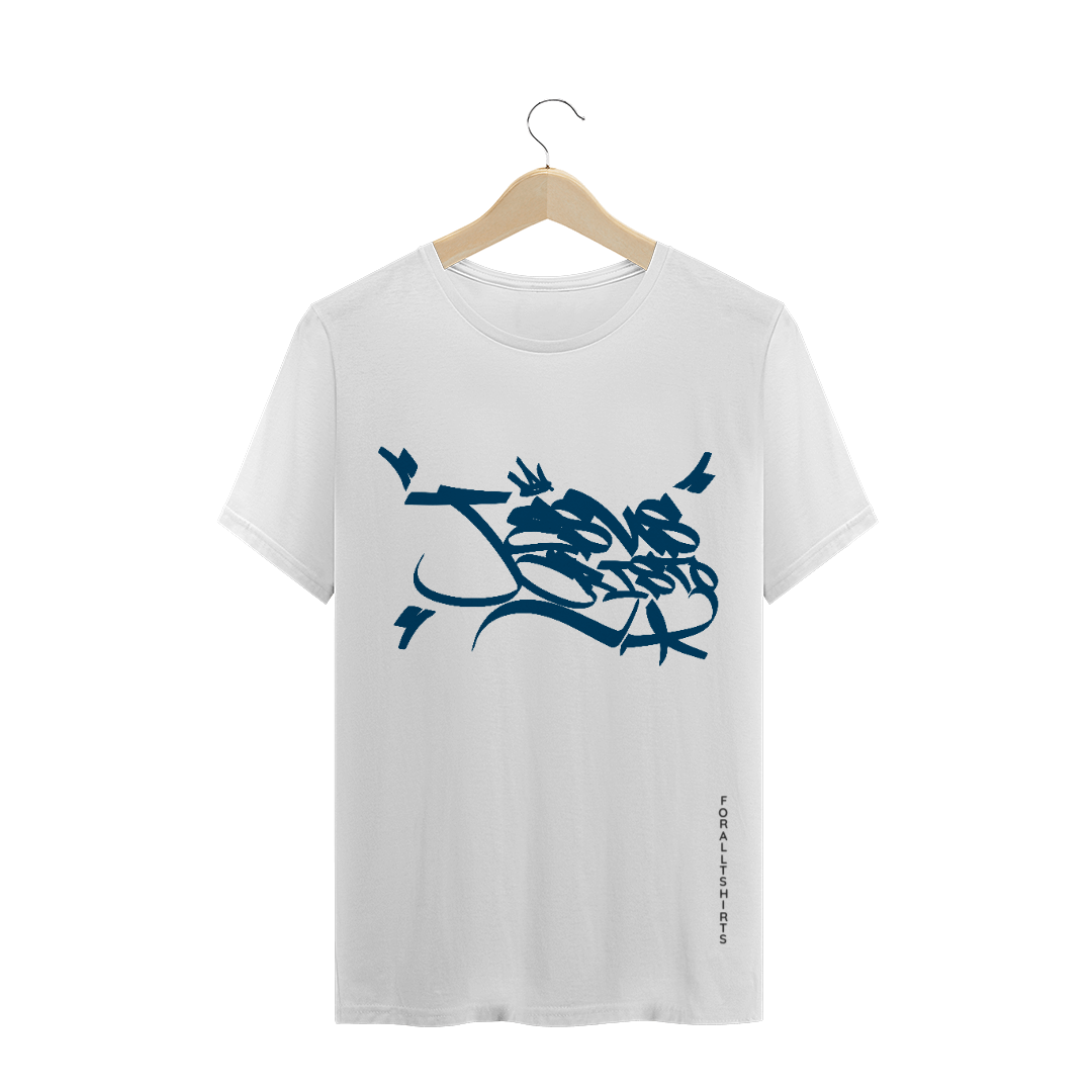 Nome do produto: T-SHIRT PLUS SIZE - JESUS ESCRITA URBANA