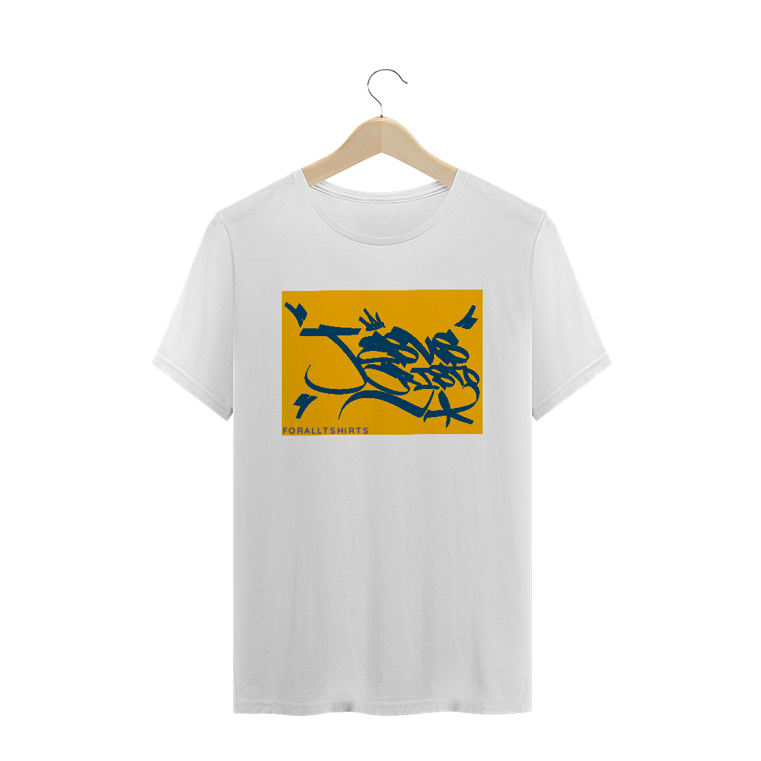 Nome do produto: T-SHIRT PLUS SIZE - JESUS ESCRITA URBANA II