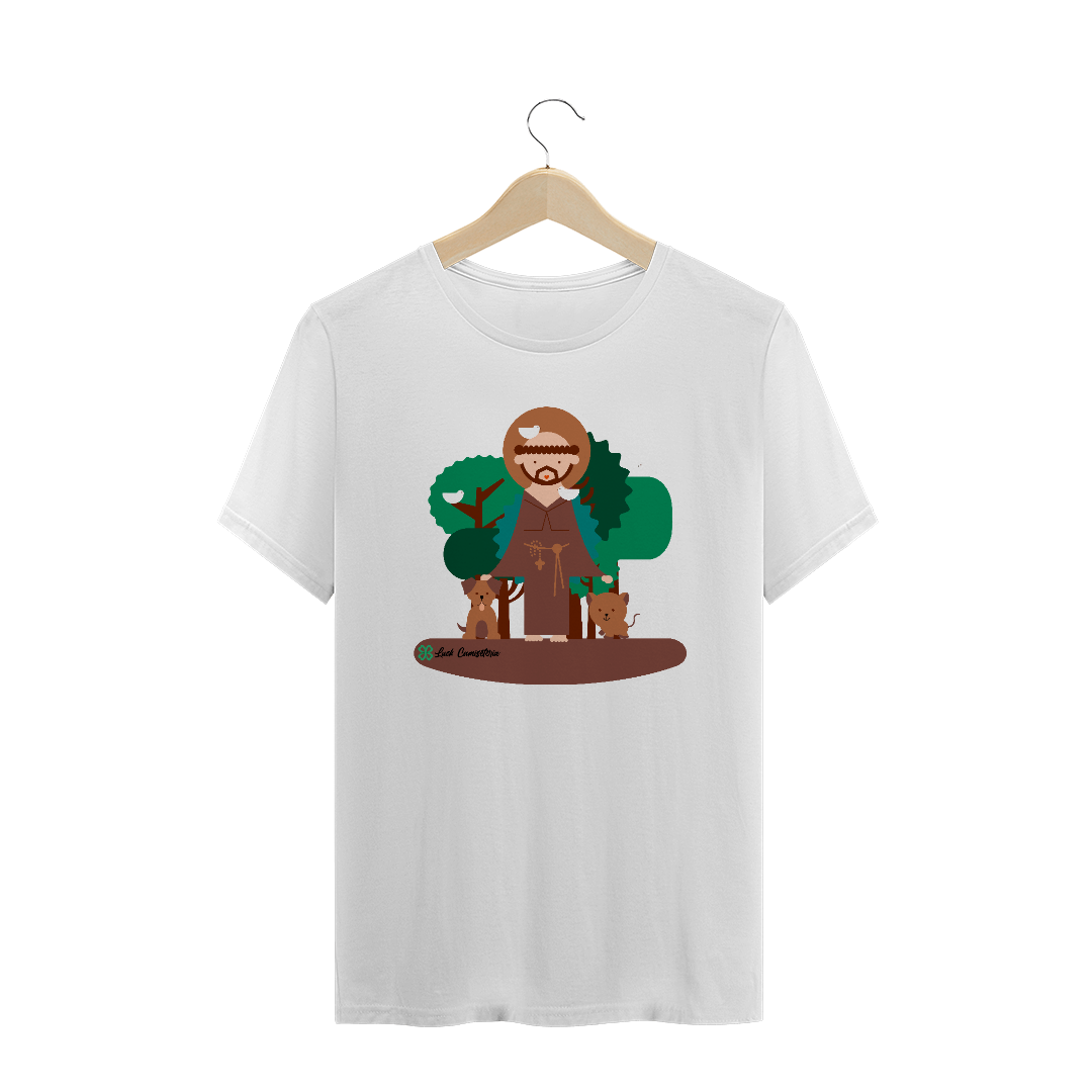 Nome do produto: Camiseta São Francisco de Assis