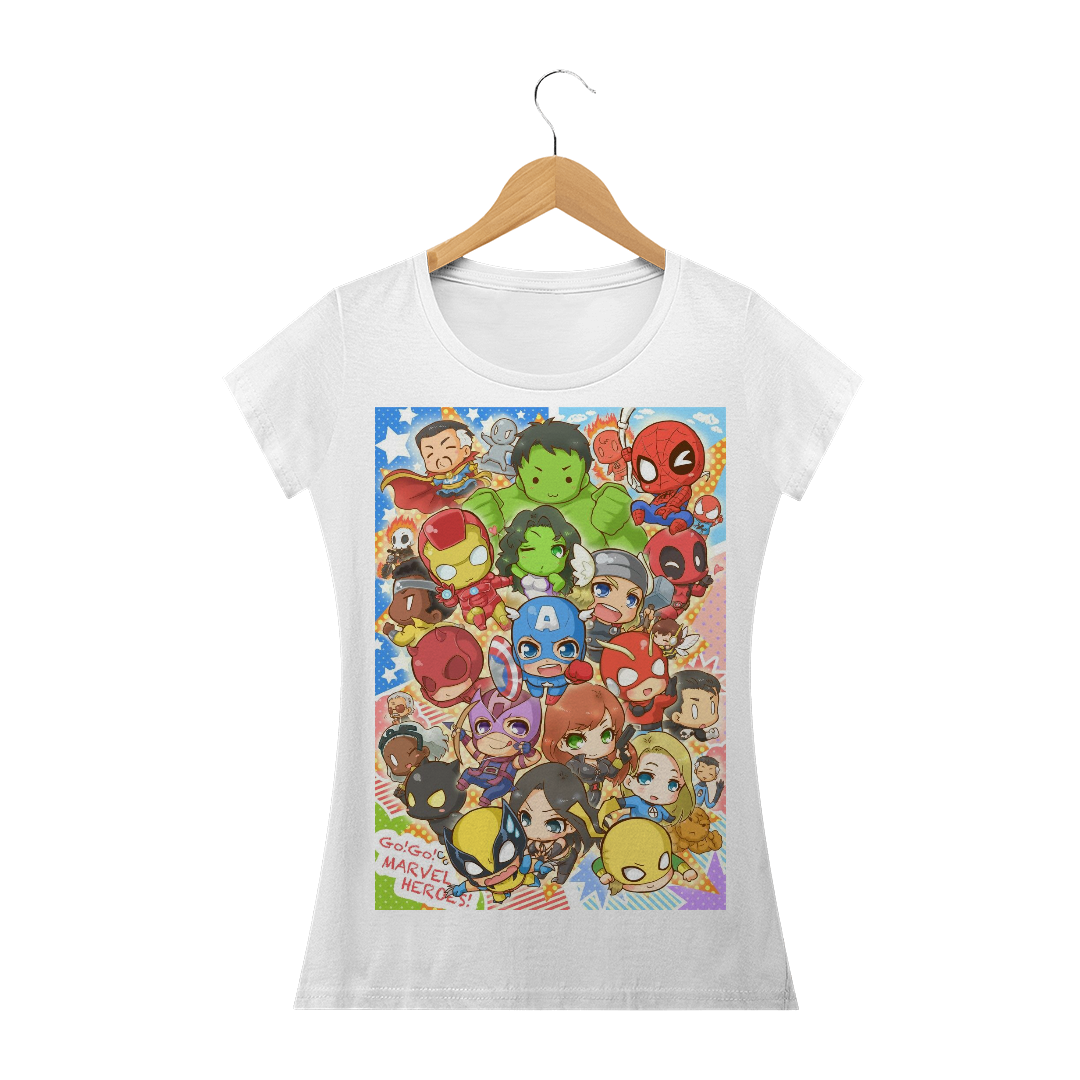 Nome do produto: Heróis da Marvel - Baby Long - Feminina