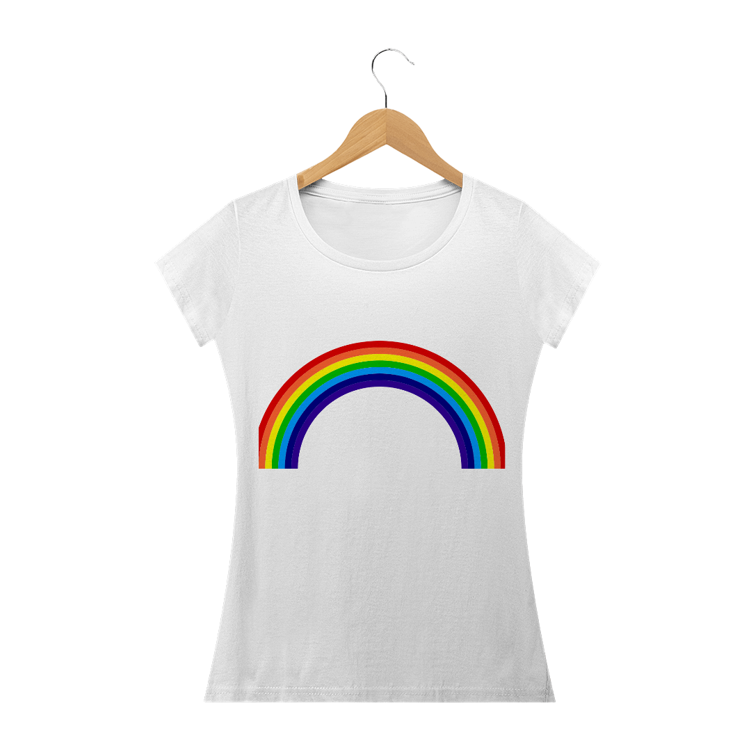 Nome do produto: CAMISA - BABY LONG QUALITY-ARCO-ÍRIS