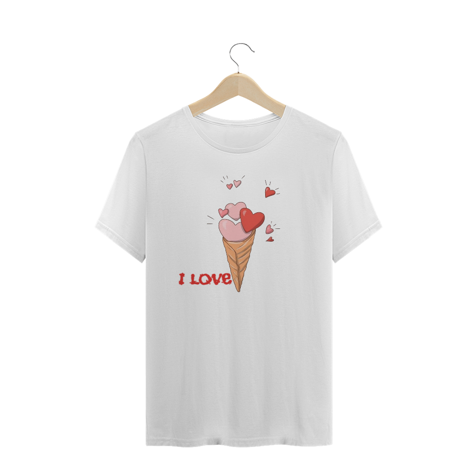 Nome do produto: T-Shirt I LOVE SORVETE