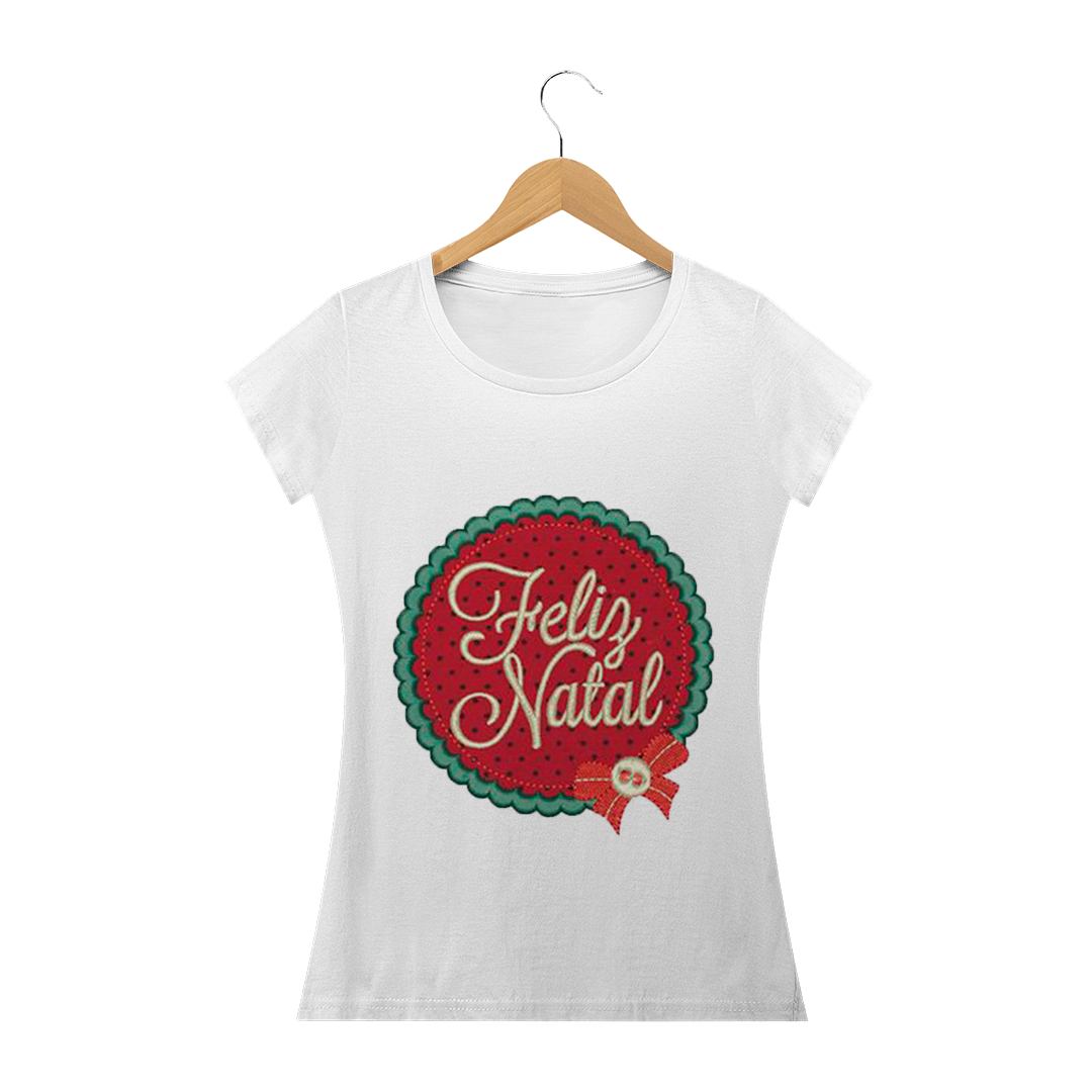 Nome do produto: T-Shirt Feminina Feliz Natal 