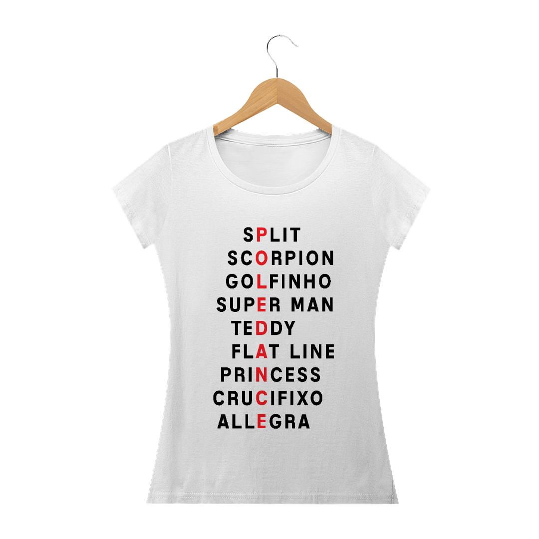 Nome do produto: Camiseta Acrostico Baby Long Quality