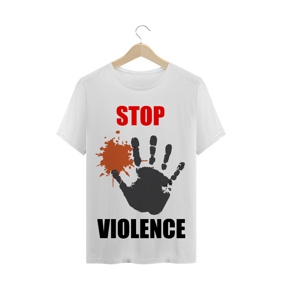 Nome do produto: camisetas stop violence