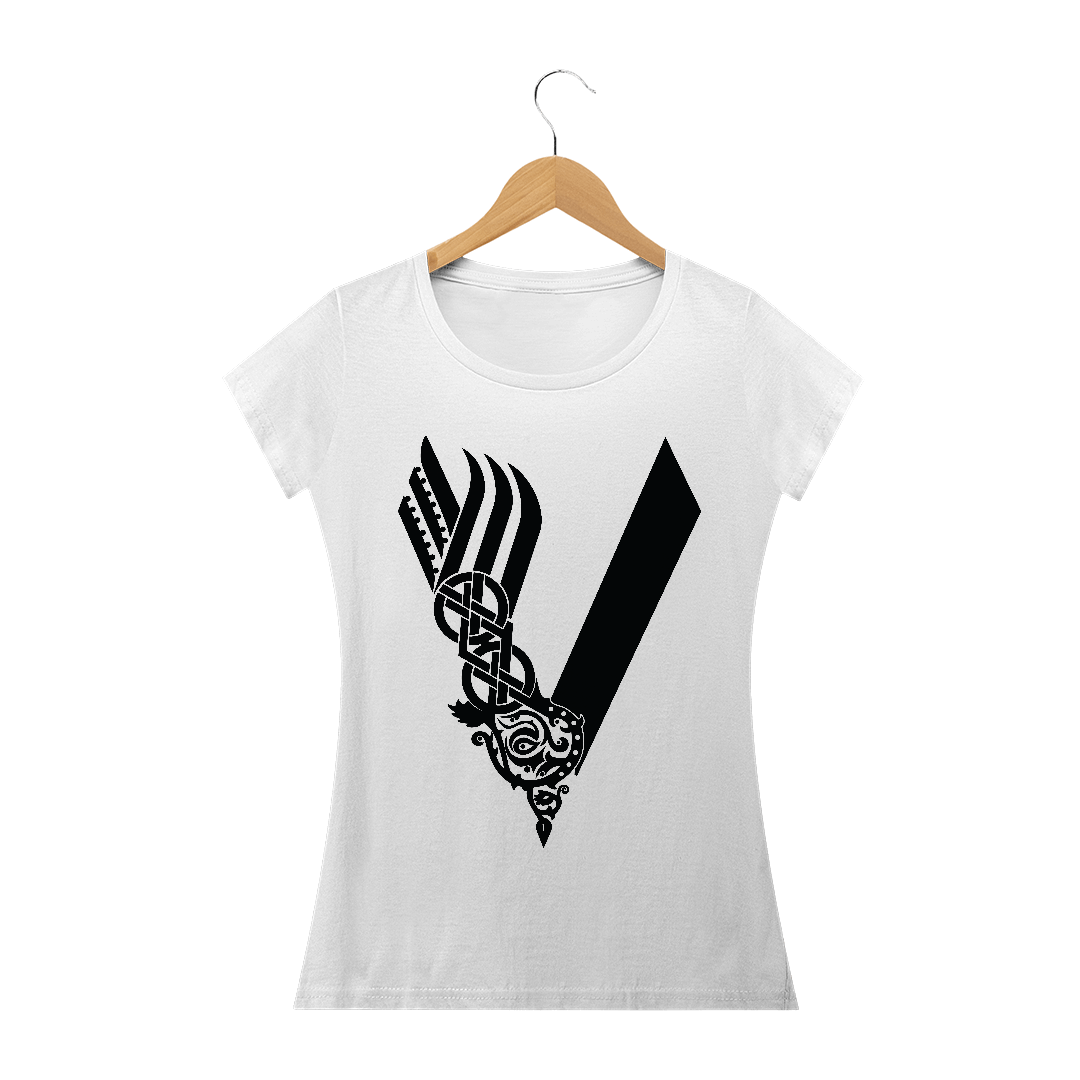 Nome do produto: Camiseta Feminina Vikings