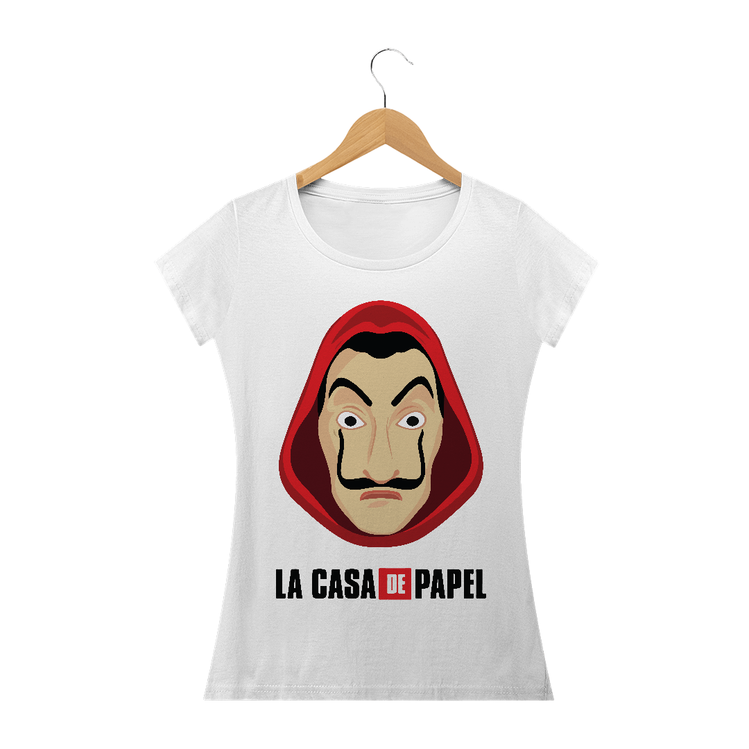 Nome do produto: Camiseta Feminina La Casa de Papel