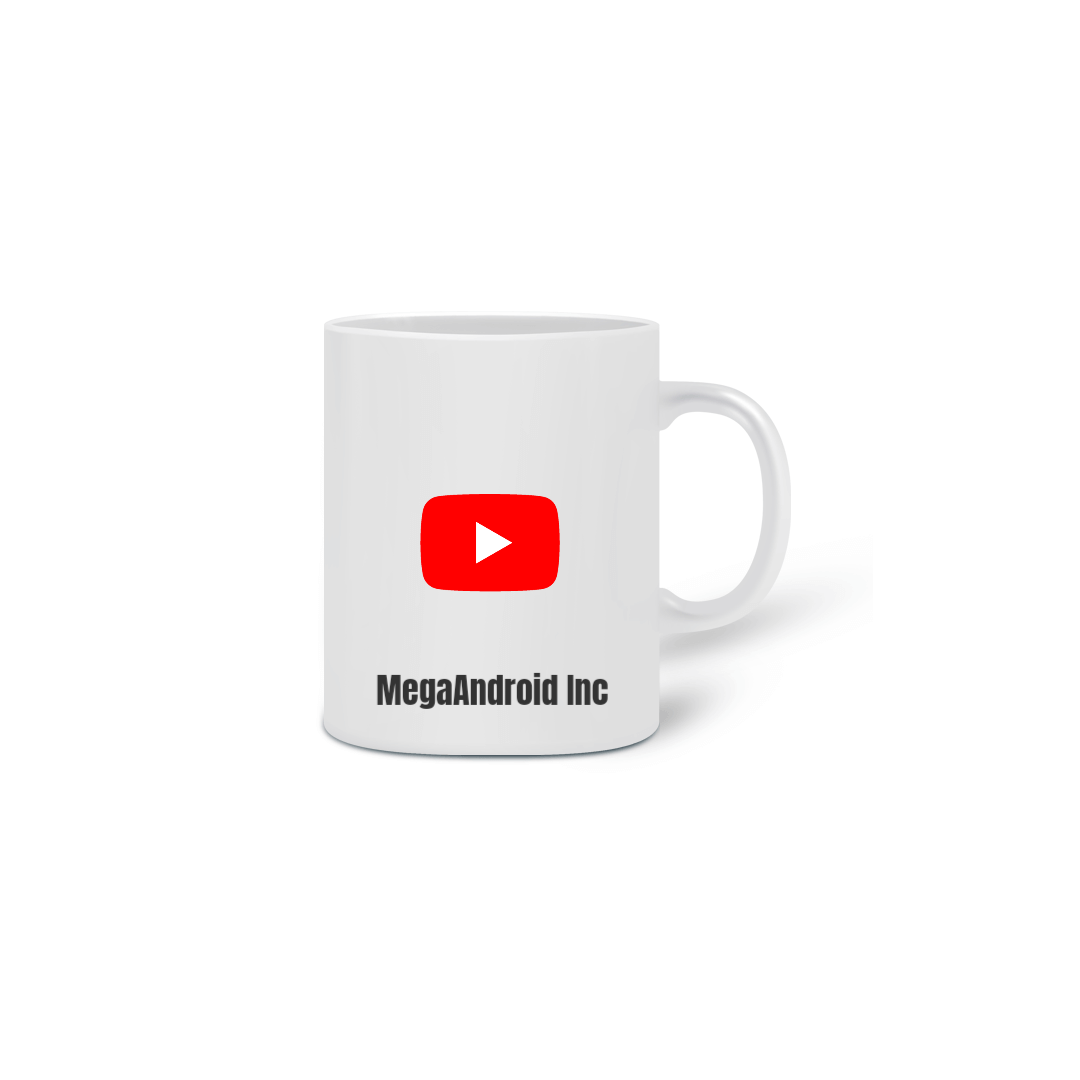 Nome do produto: Caneca do YouTube canal MegaAndroid Inc