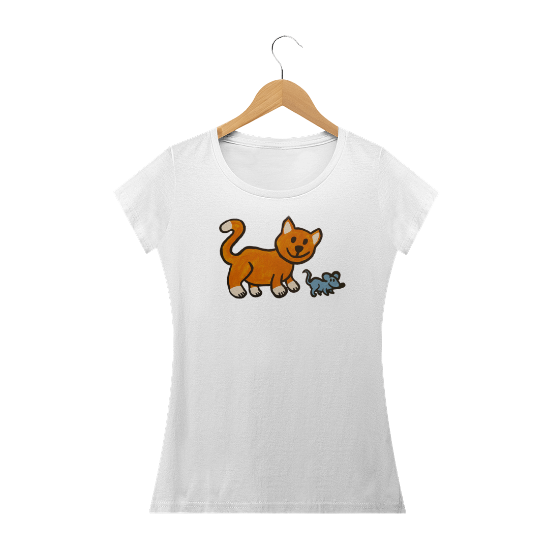 Nome do produto: Camisa Feminina Gato
