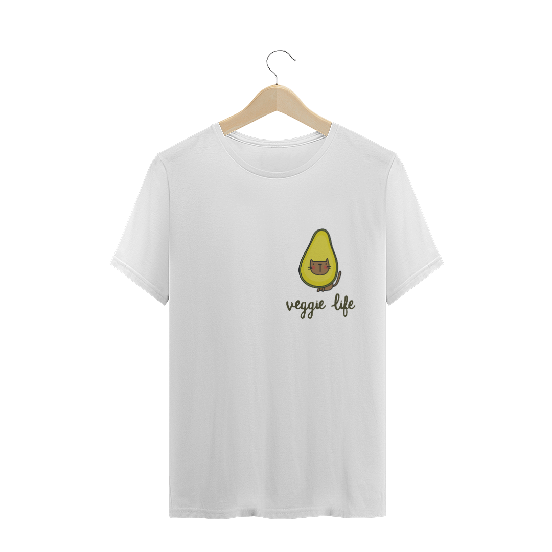 Nome do produto: Camiseta Vegana Gatinho Avocado