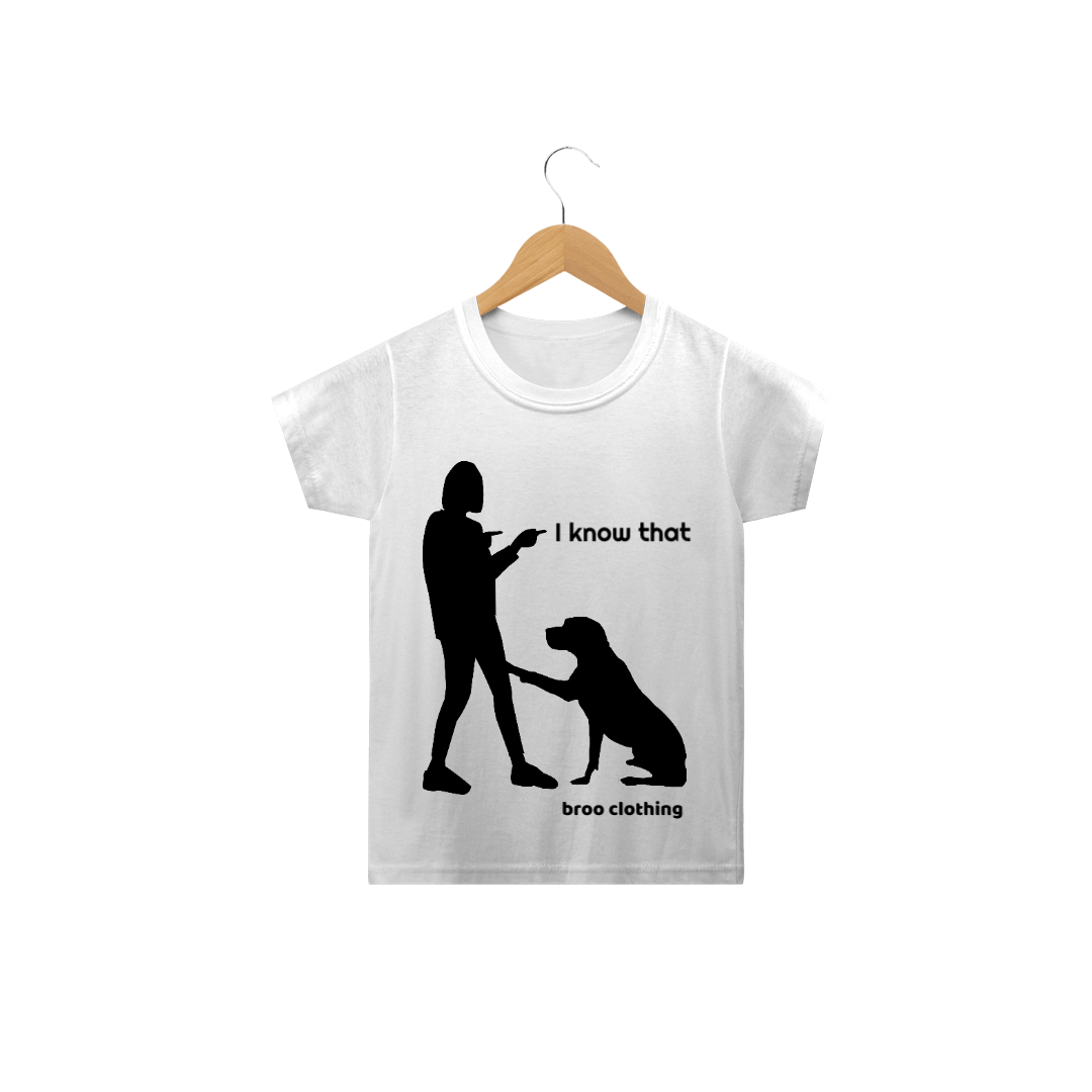 Nome do produto  Camiseta I know that