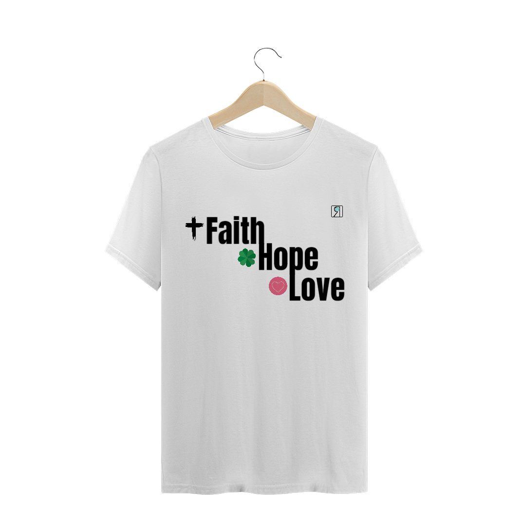 Nome do produto: Camiseta Nomar - Faith Hope Love