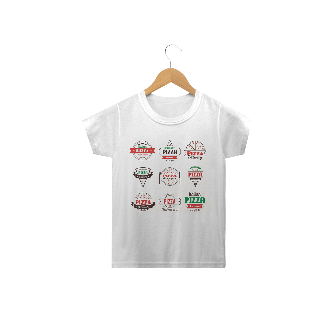 Nome do produto: Camiseta Pizza (INFANTIL)