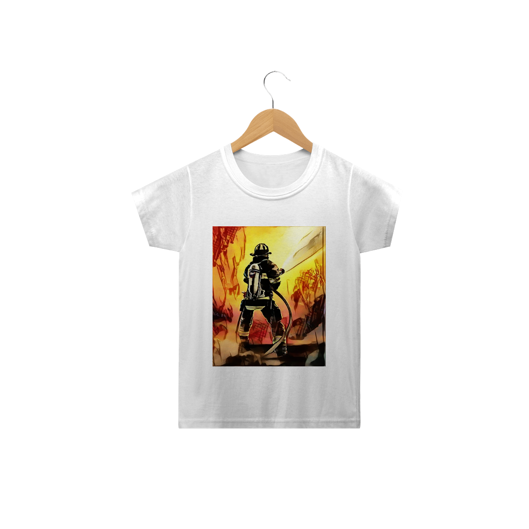 Nome do produto  Camiseta Firefighter Infantil V