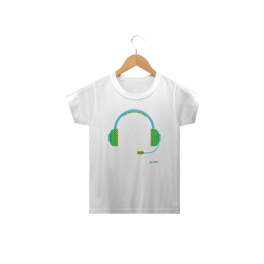 Nome do produto: Camiseta Basic Infantil Head-Phone