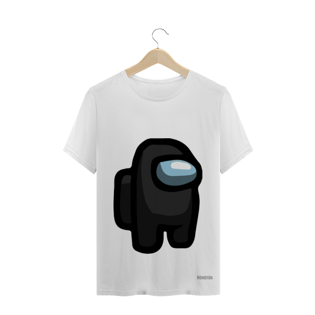 Nome do produto: Camisa branca Among Us preto