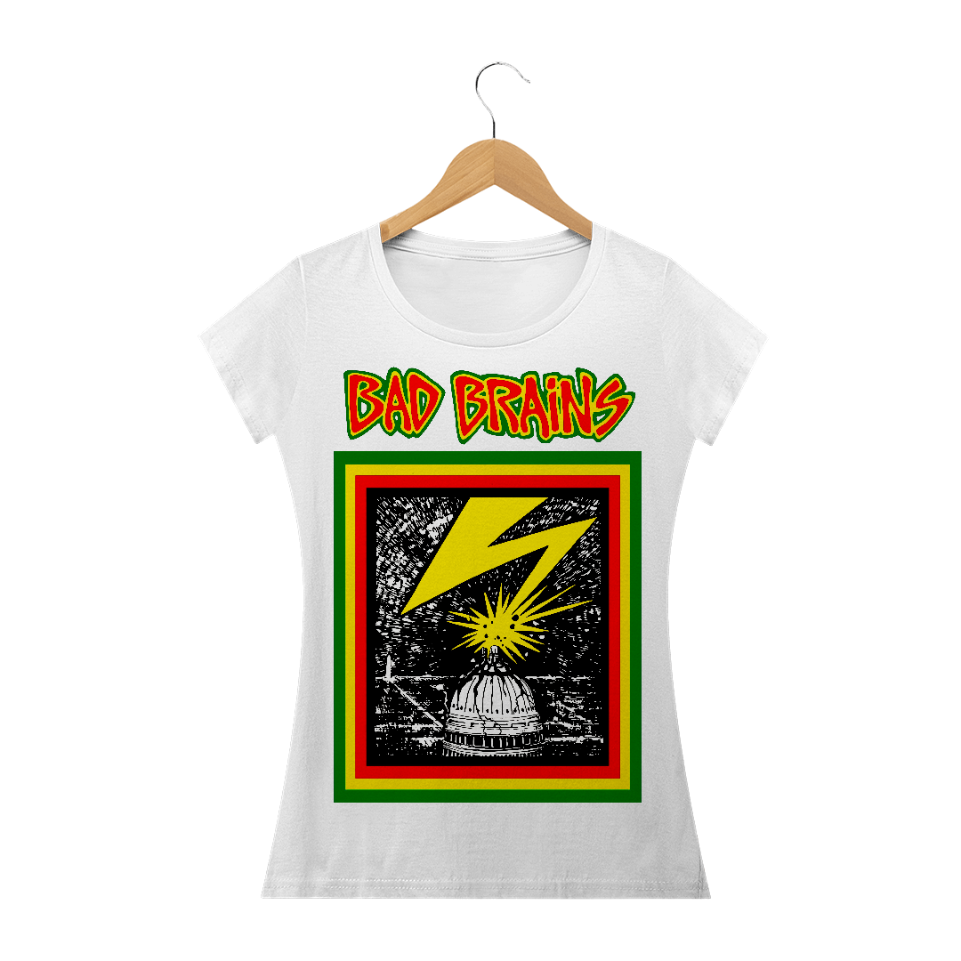 Nome do produto: Baby Look Bad Brains (branca e preta)