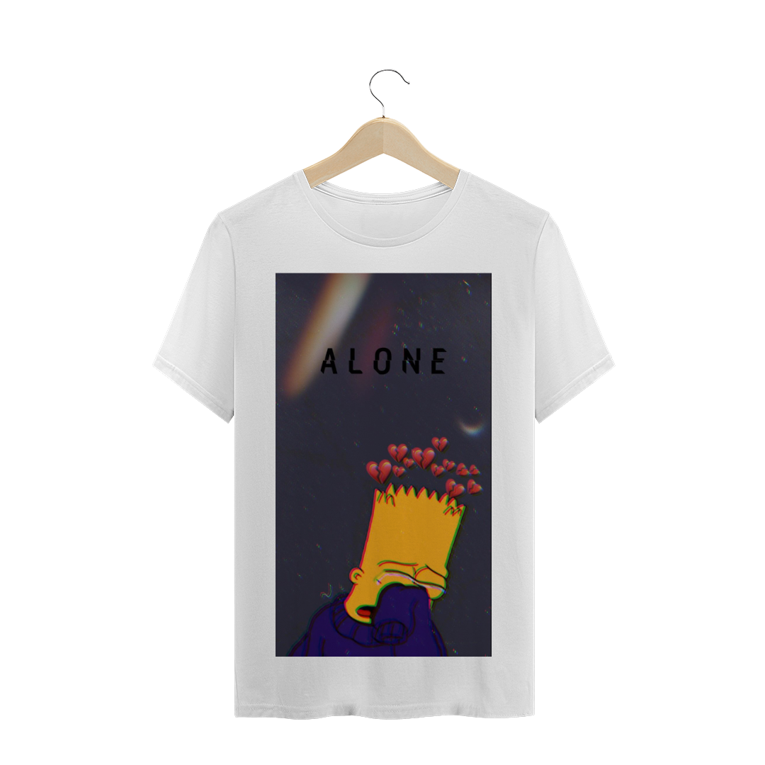 Nome do produto: Camiseta Sad Alone Bart Simpson