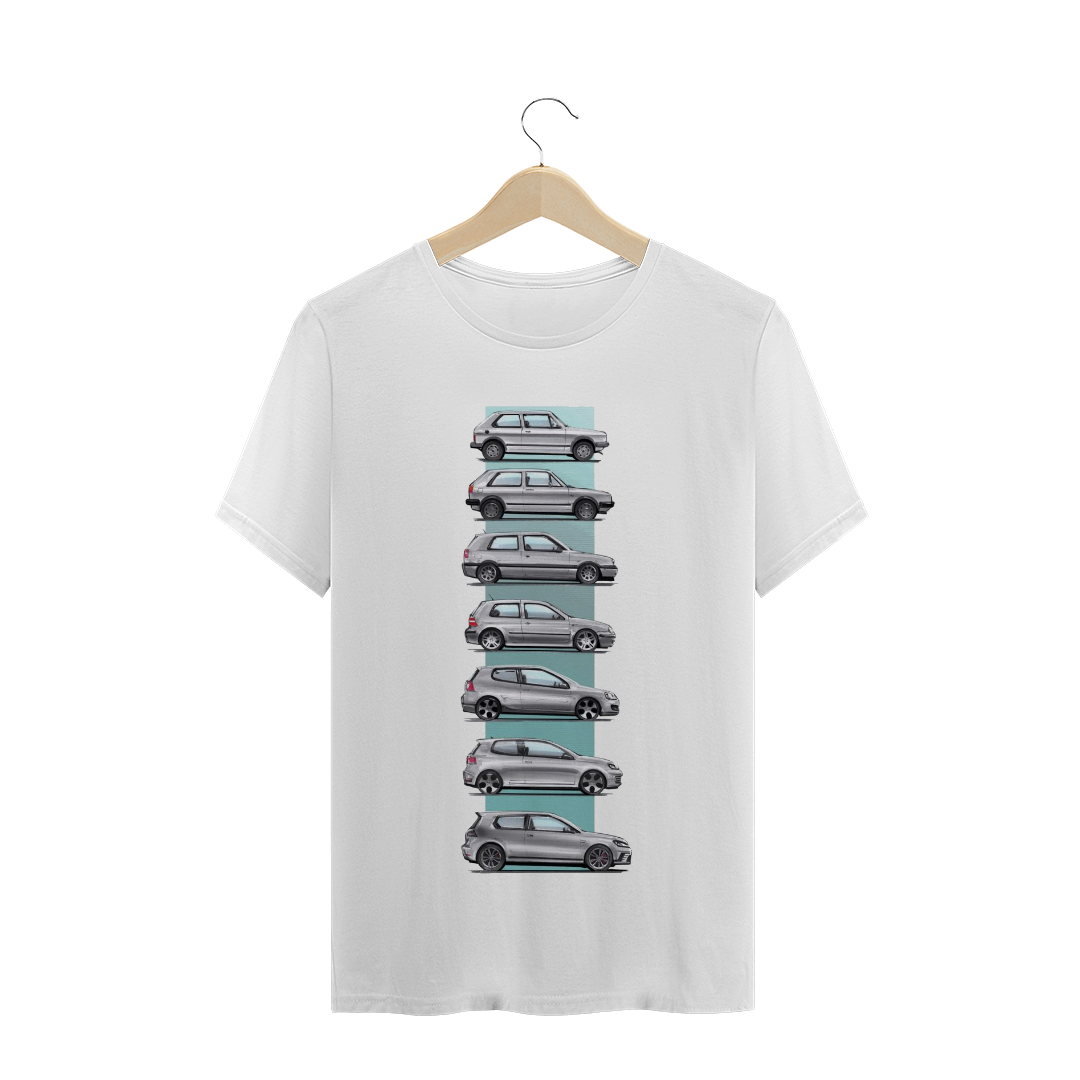 Nome do produto: CAMISETA T-SHIRT - EVOLUÇÃO GOLF GTI