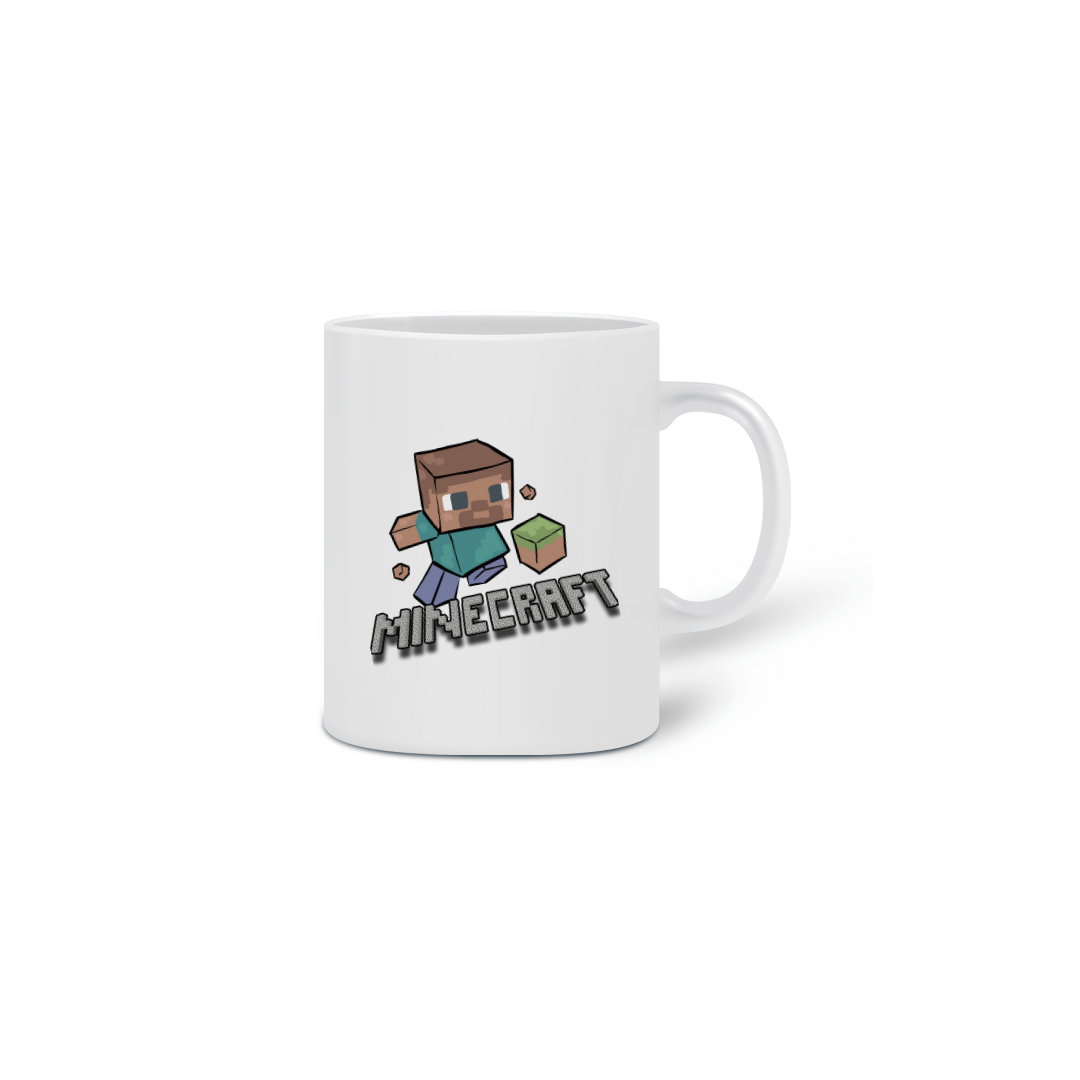 Nome do produto: CANECA PERSONALIZADA MINECRAFT (COR-BRANCO)