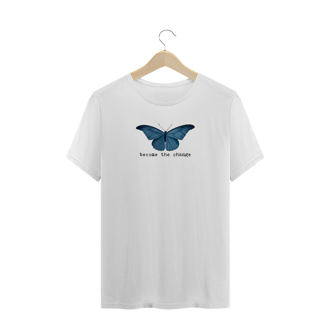 Nome do produto  Camiseta T-Shirt Borboleta Branca 