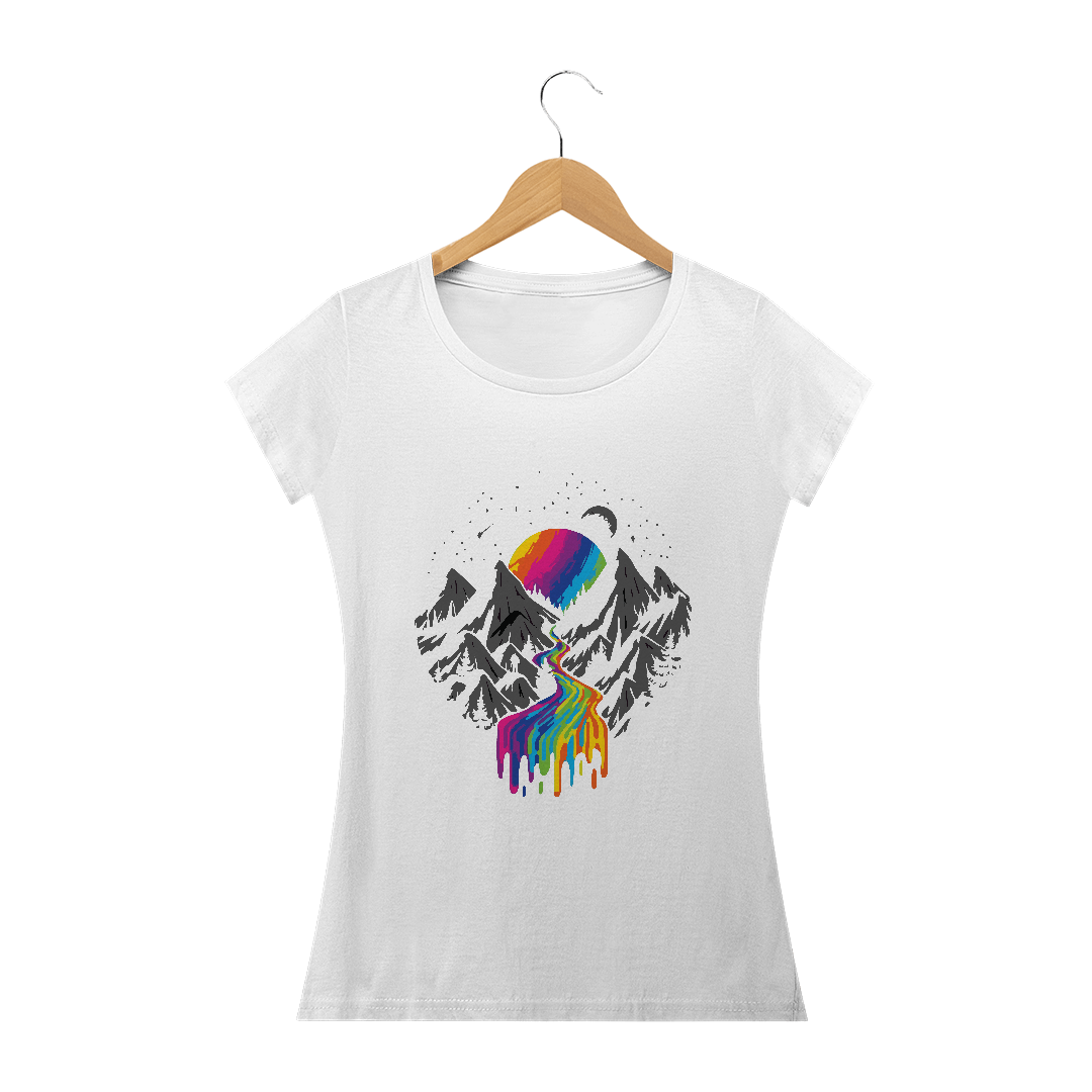 Nome do produto  Blusa Abstrato Montanha Feminina