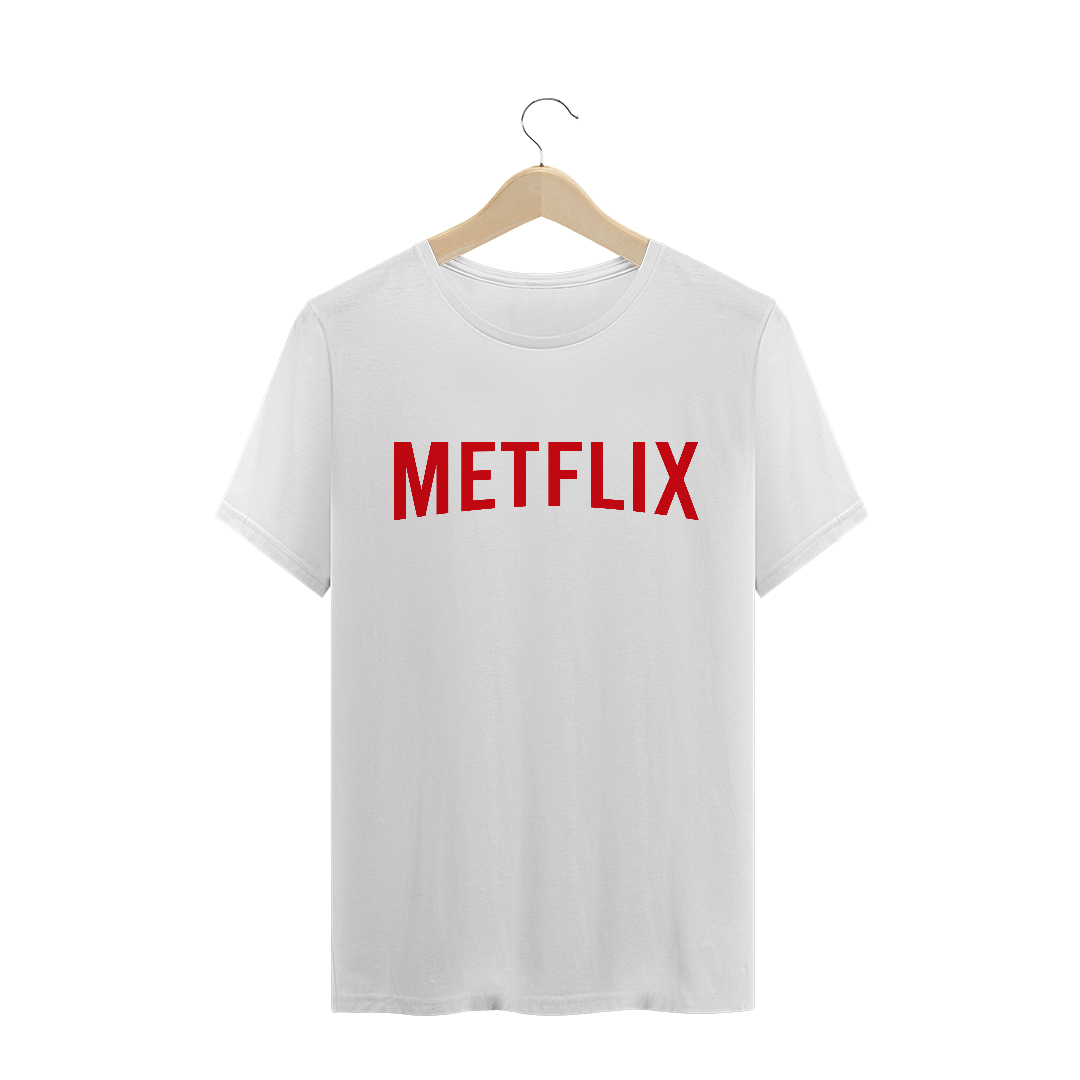 Nome do produto: Camiseta Metflix Masculina - Linha Logos