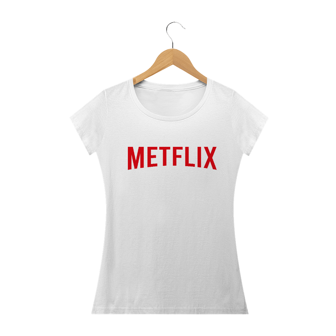 Nome do produto  Camiseta Metflix Feminina - Linha Logos