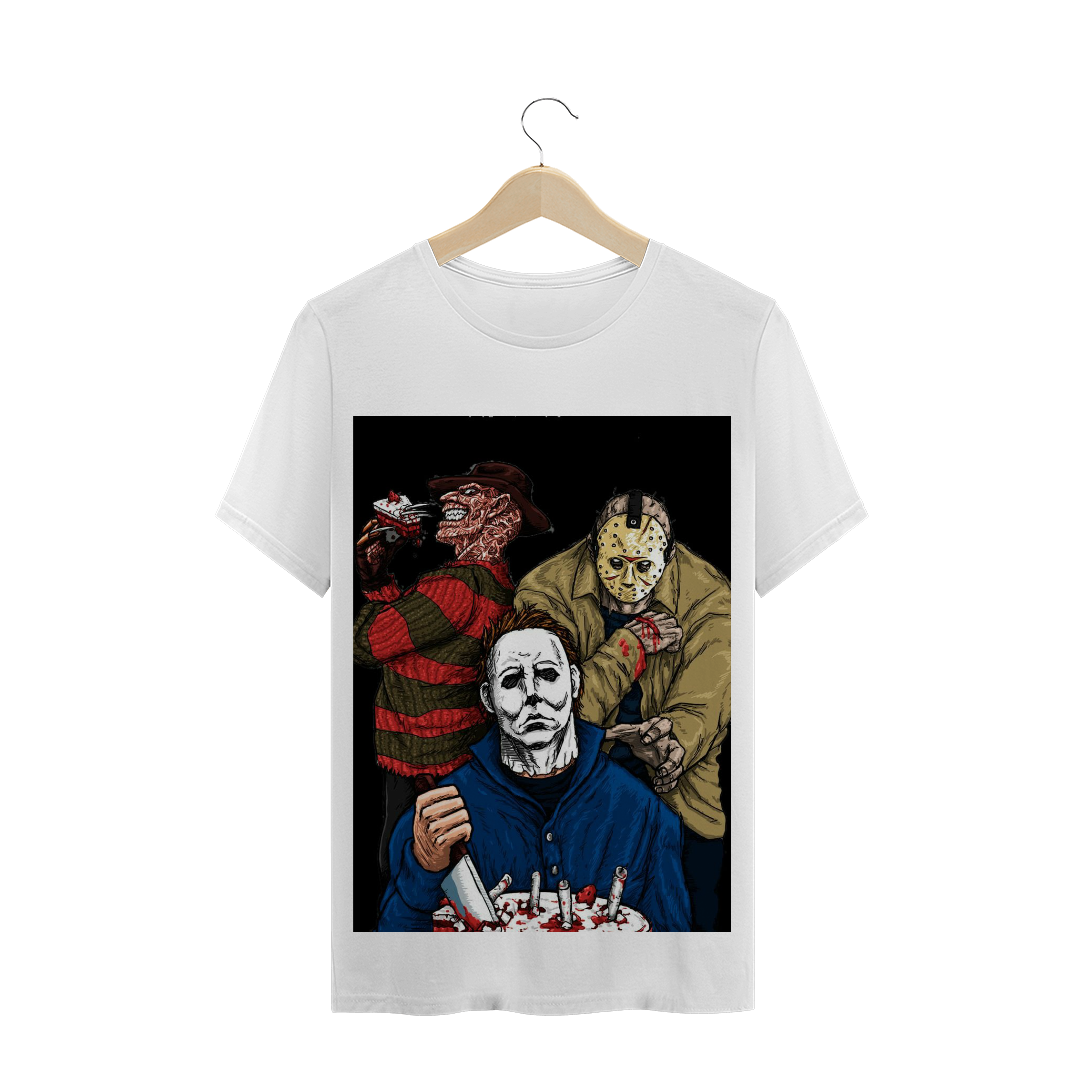 Nome do produto: Camiseta De Jason Voorhees , Michael Myers , Freddy Krueger