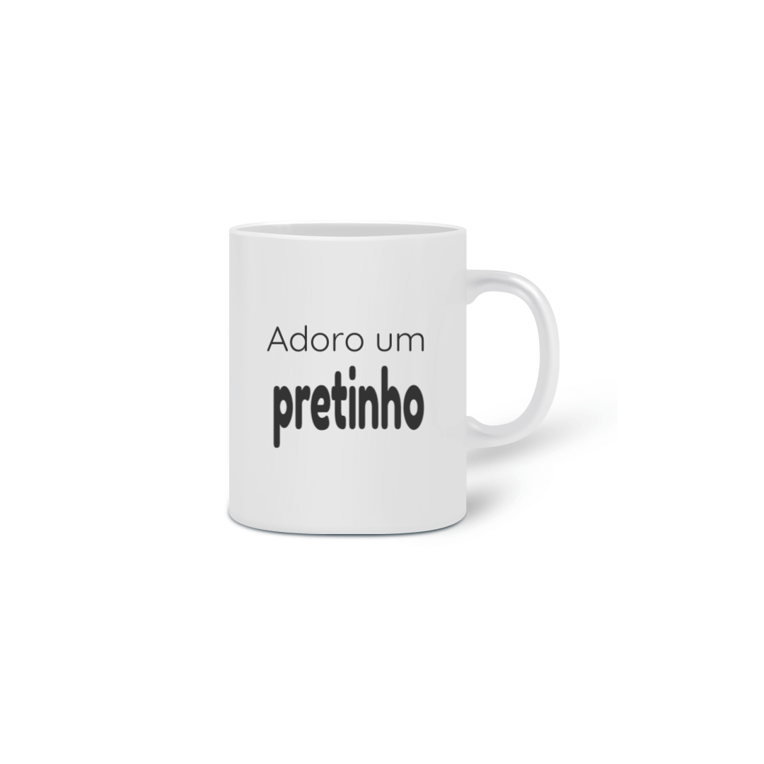 Nome do produto: Caneca Adoro um pretinho