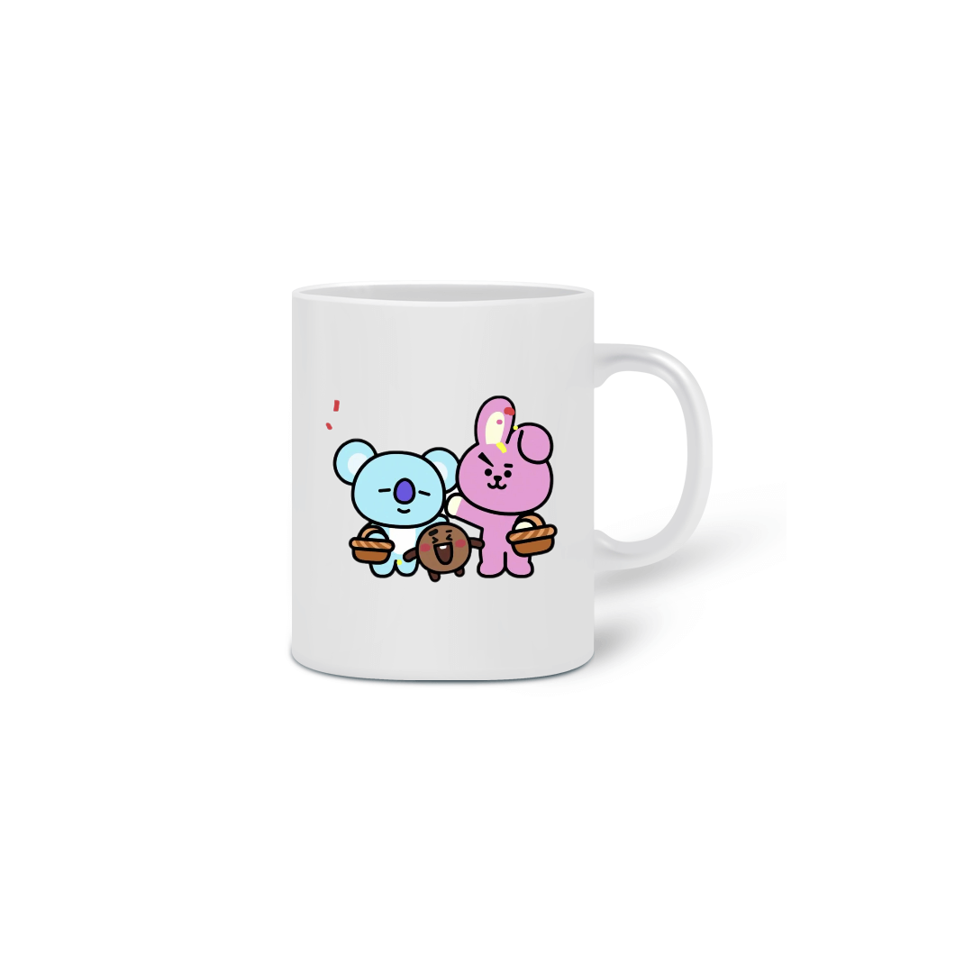 Nome do produto: CANECA BTS21 COOKY E KOYA 