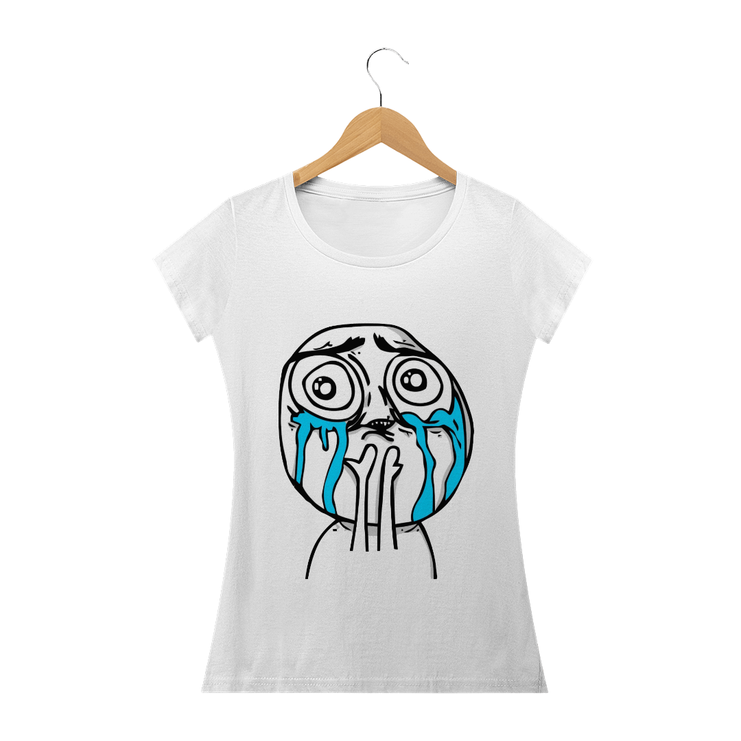 Nome do produto: Camisa Feminina - Meme Chorando