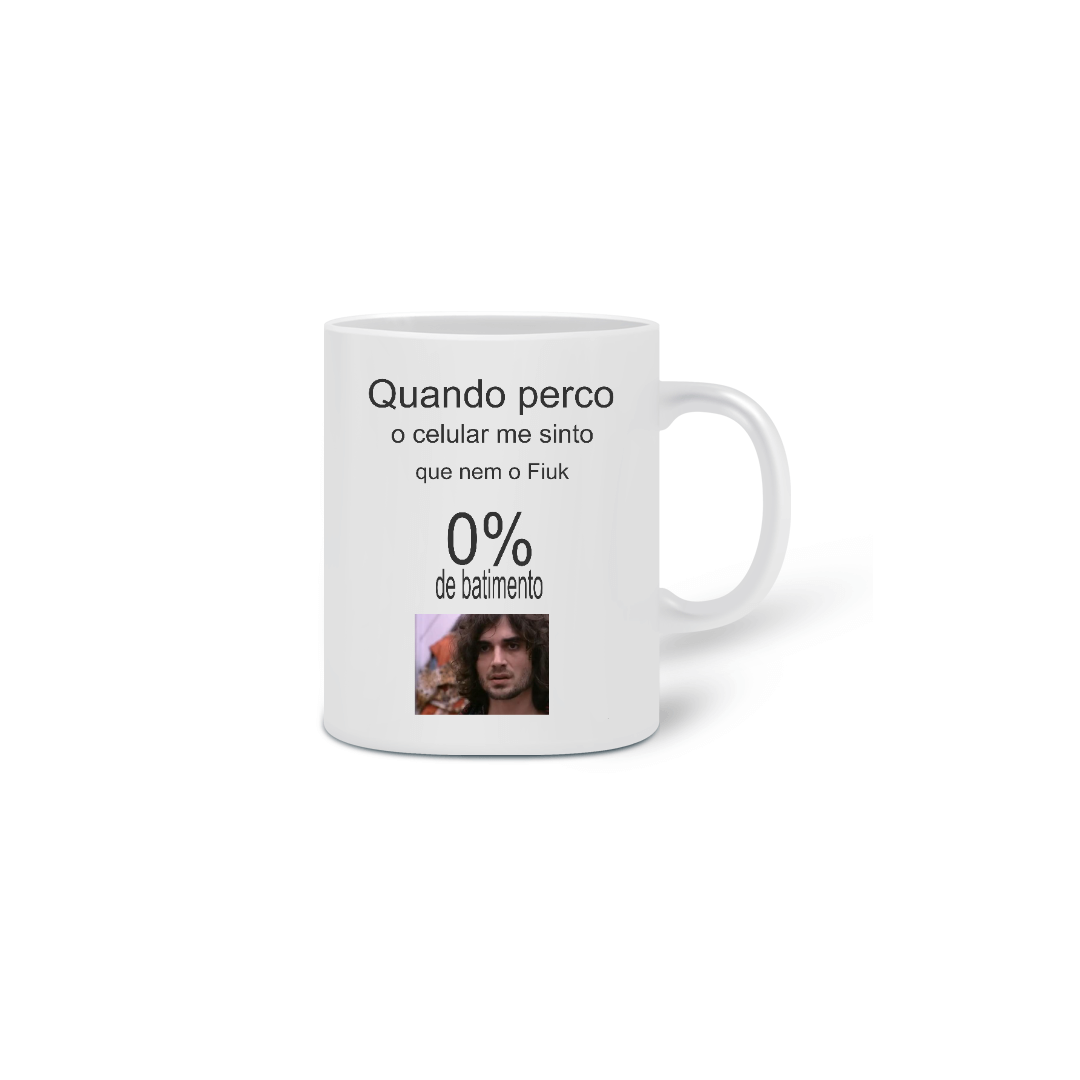 Nome do produto: Caneca 0% Fiuk