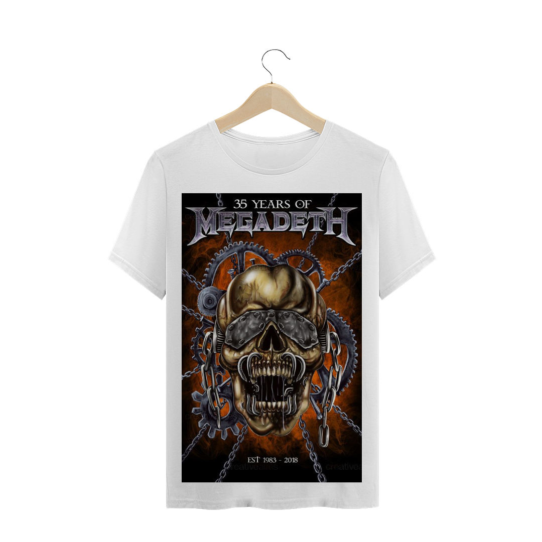 Nome do produto: Camiseta Megadeth 35 years