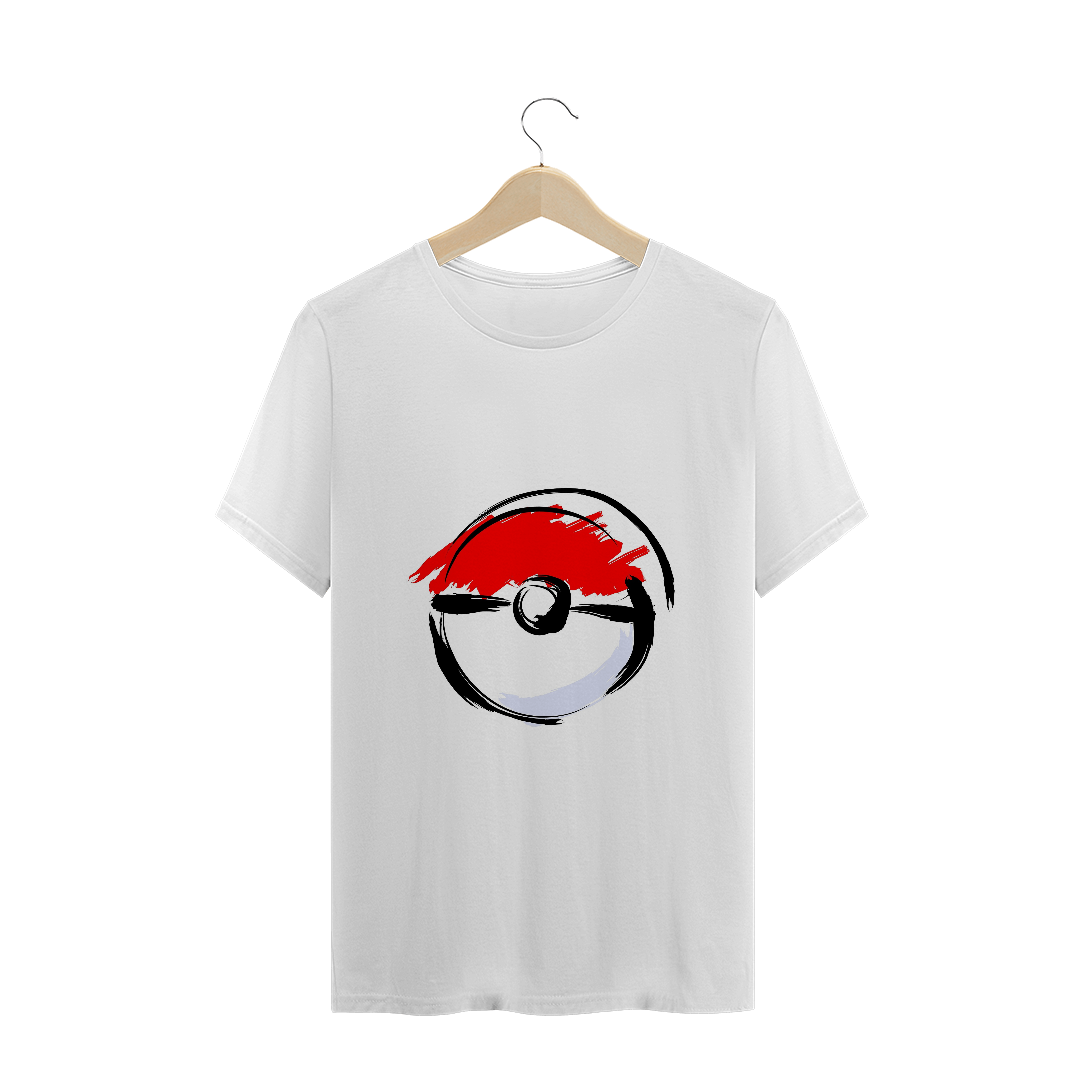 Nome do produto: Camisa Branca - Pokeball (Geek Store)
