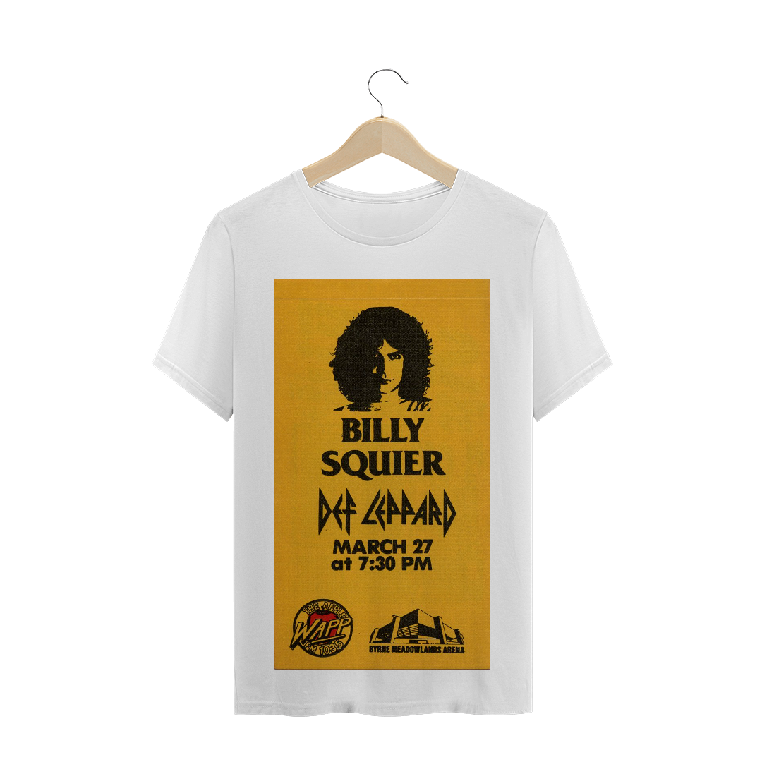 Nome do produto: Camiseta Billy Squier/Def Leppard