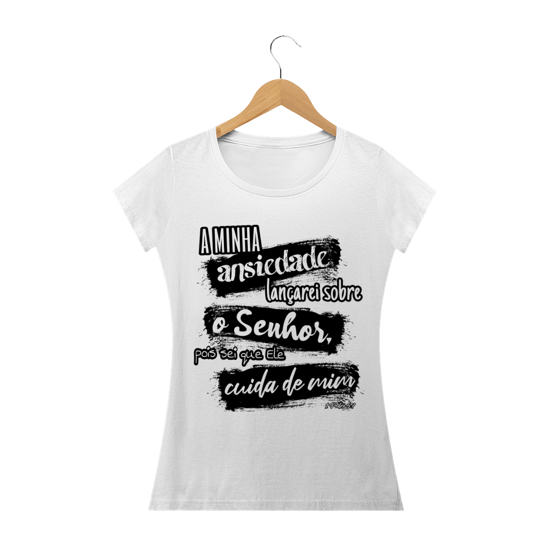 Nome do produto: BABY LONG Frase Bíblica - 1Pe 5:7 // cristã