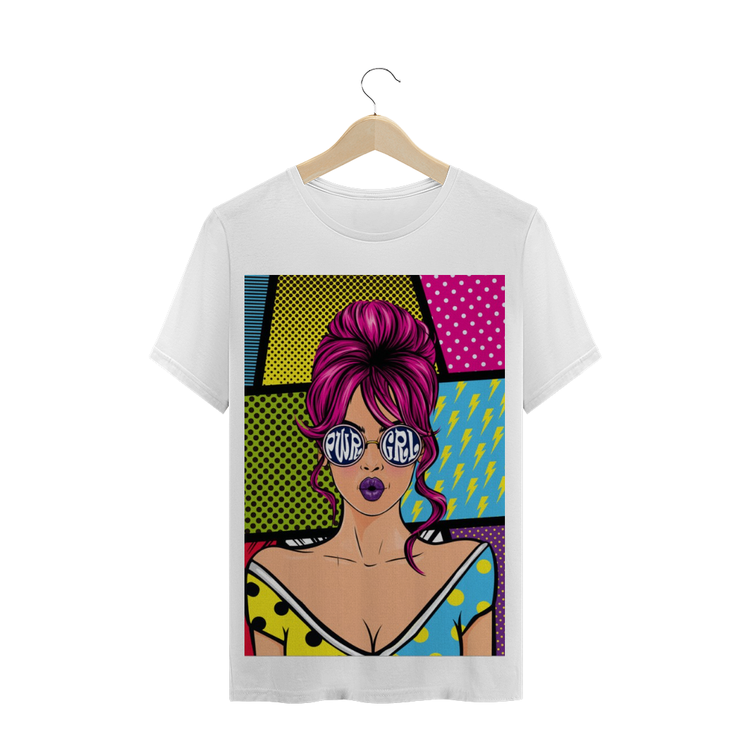 Nome do produto: Camiseta - Pwr Grl pop art