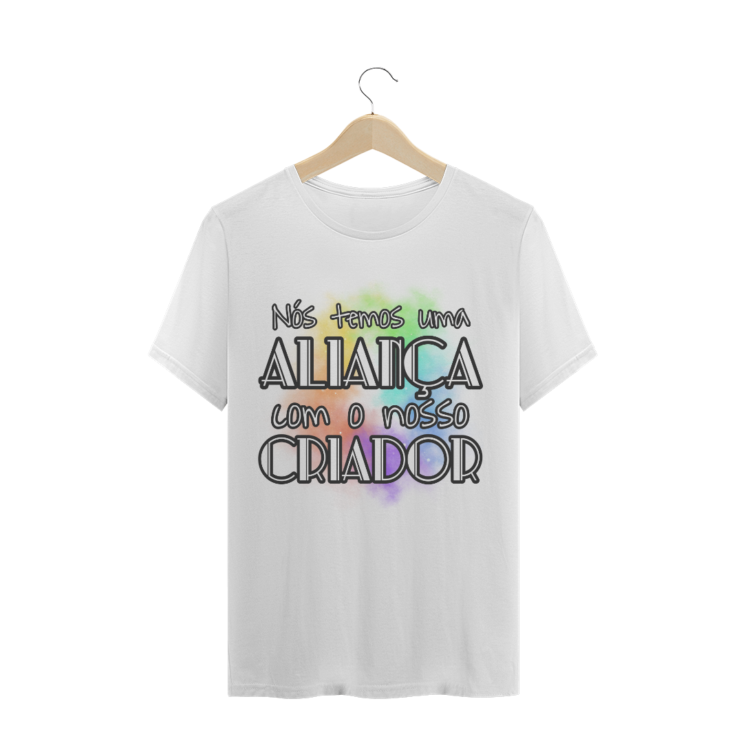 Nome do produto: CAMISETA Frase Bíblica - Aliança com o Criador // cristã