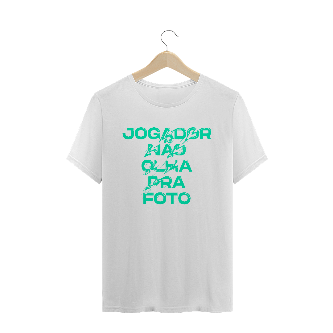 Nome do produto: Camiseta Jogador Nâo Olha pra Foto