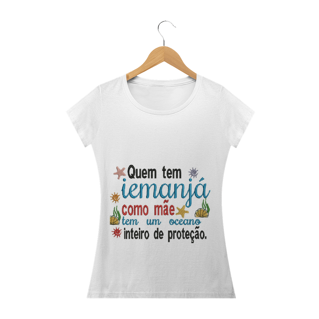 Nome do produto: Camiseta frase Iemanjá