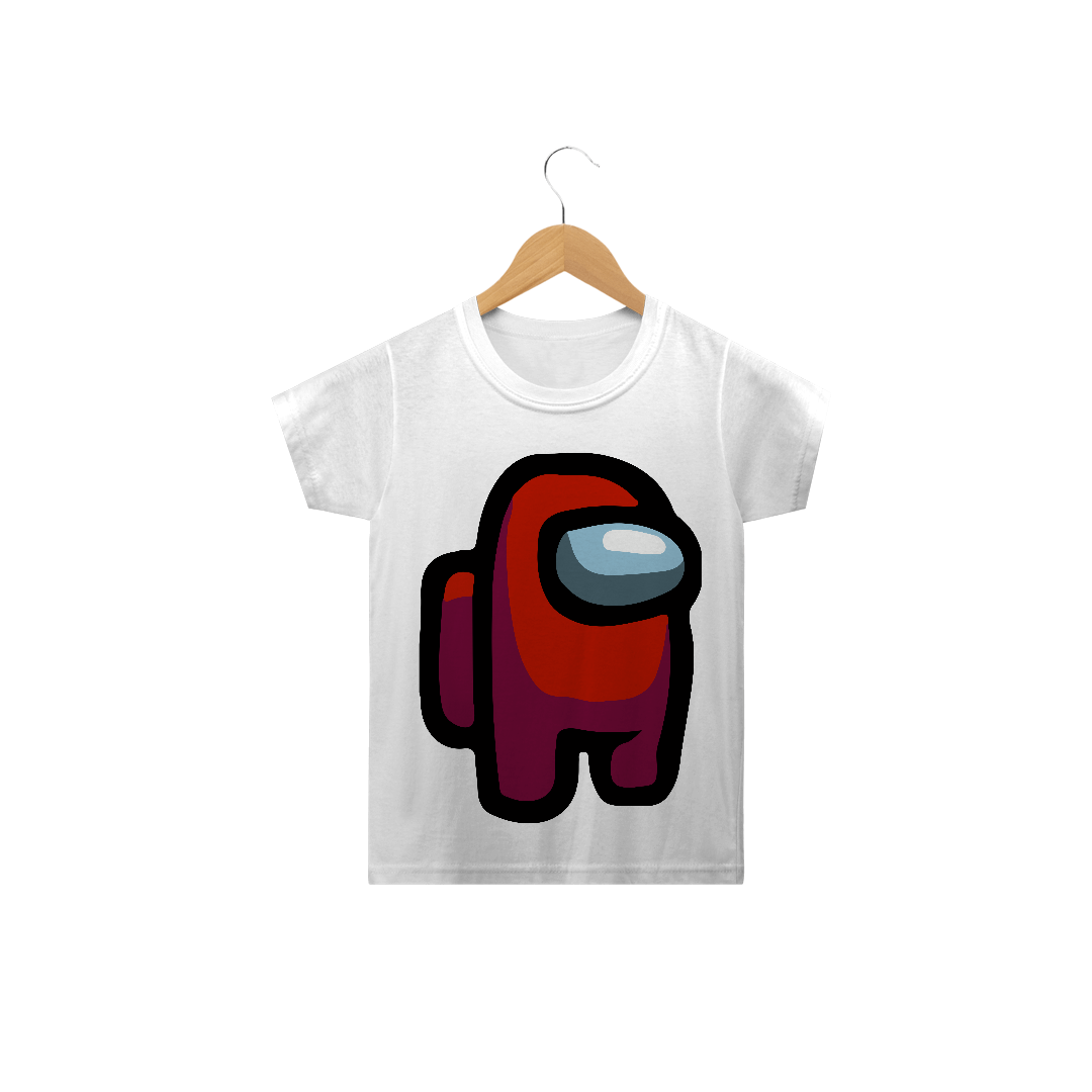 Nome do produto: Camiseta infantil Among Us vermelho