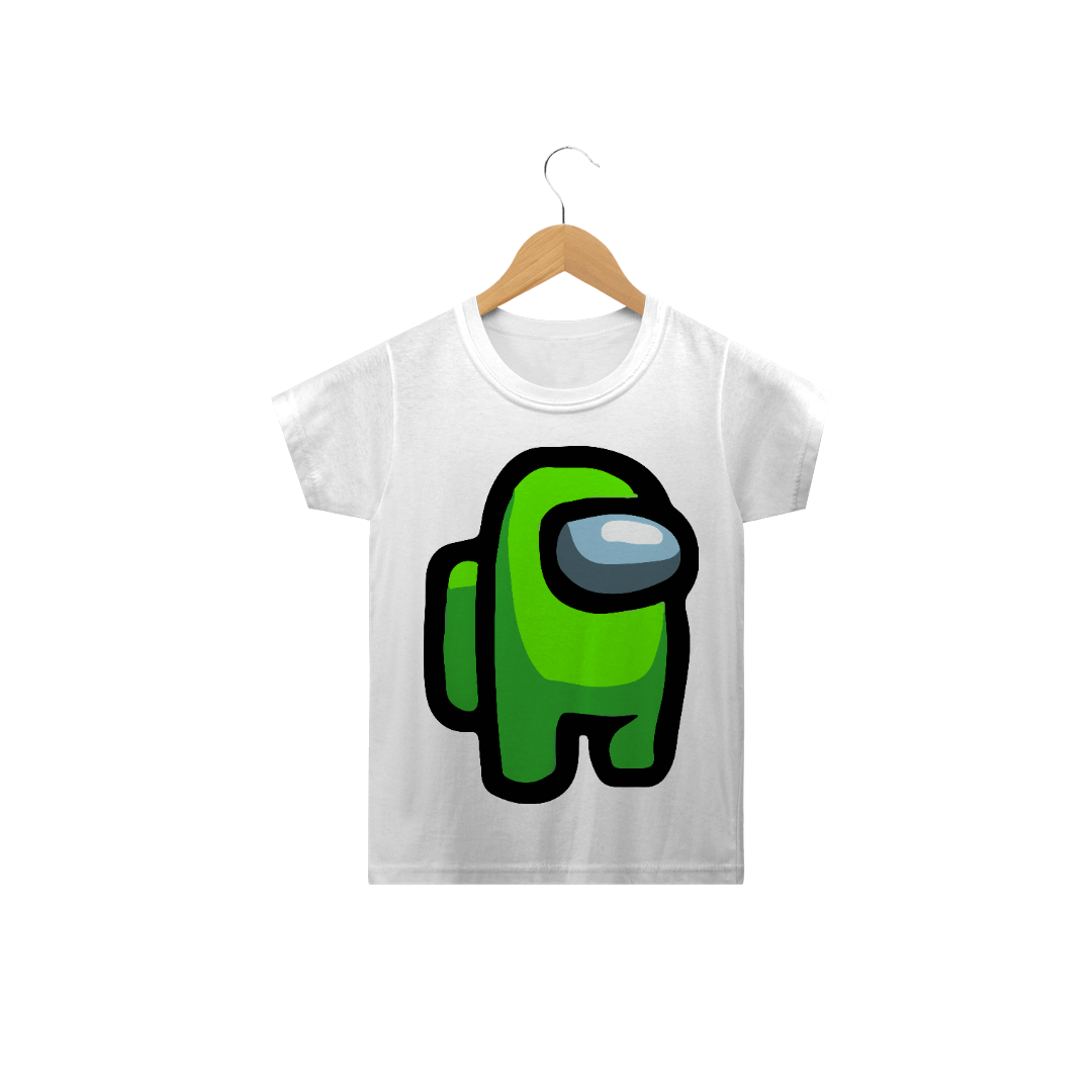 Nome do produto: Camiseta infantil Among Us verde 2