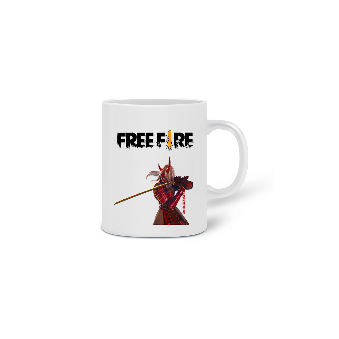 Nome do produto: caneca samurai free fire