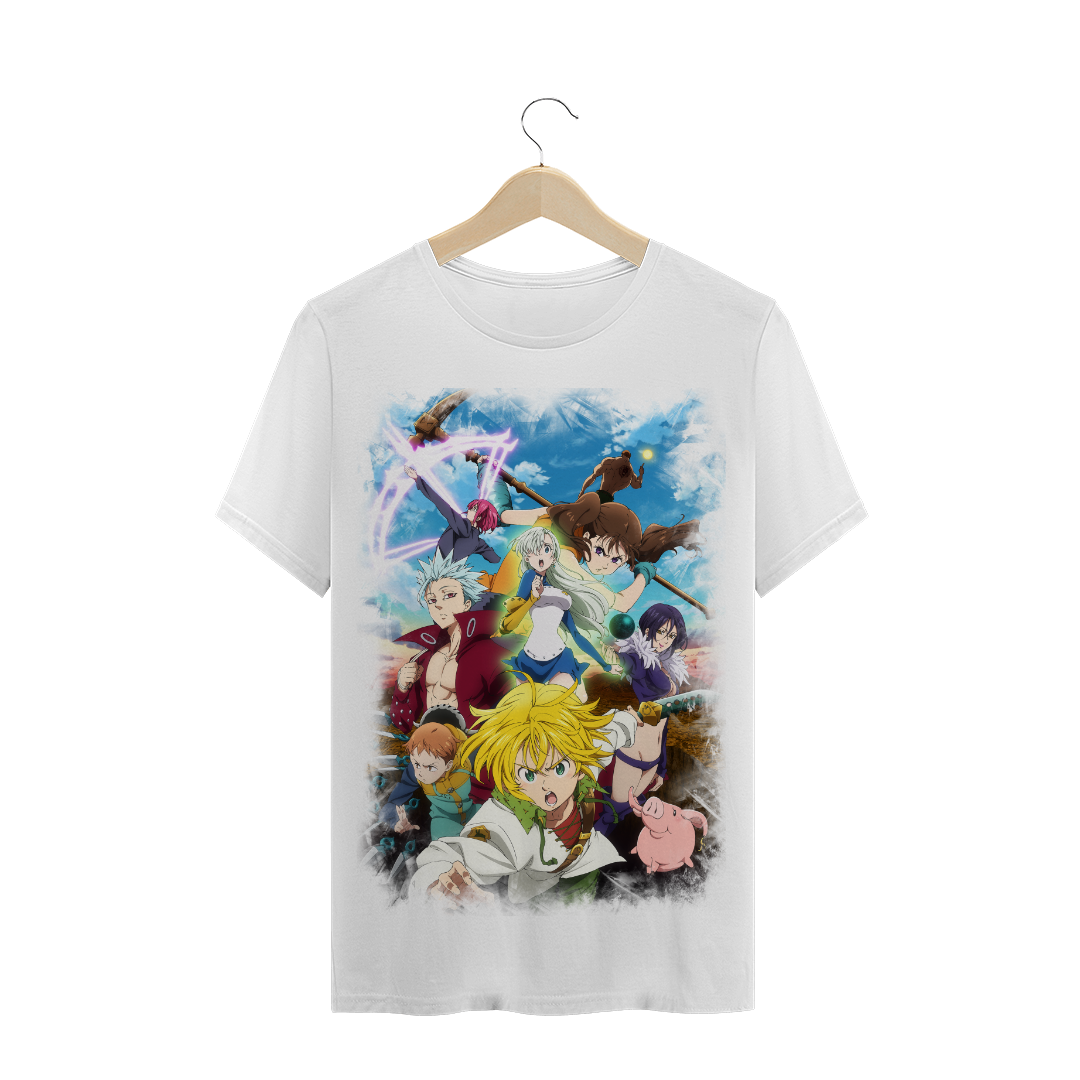 Nome do produto: Camisa Nanatsu no Taizai PROMOÇÃO DE INAUGURAÇÃO DE 59,90 POR APENAS 45,69