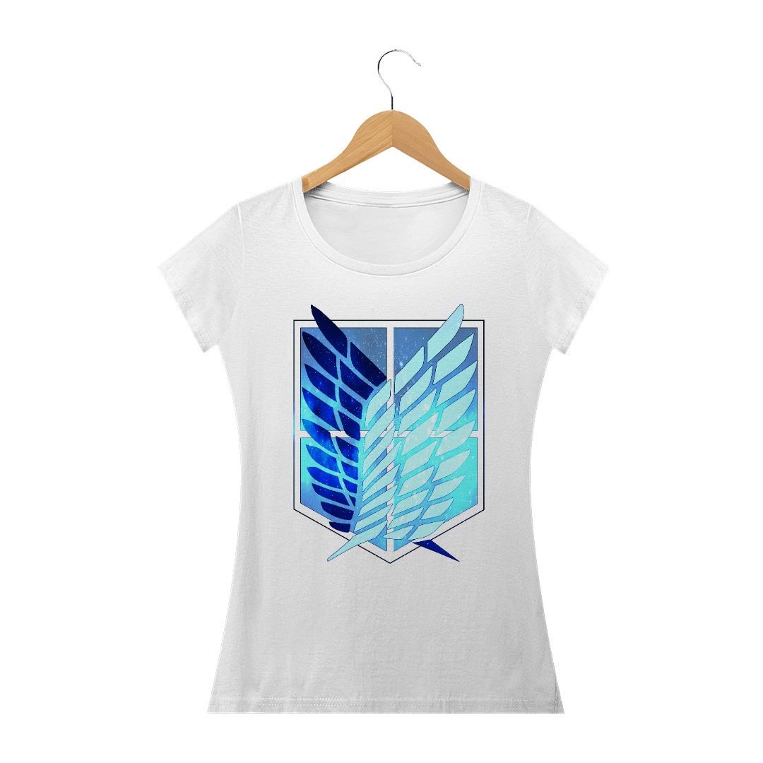 Nome do produto: Camisa feminina Attack on Titan - PROMOÇÃO DE INAUGURAÇÃO DE 59,90 POR APENAS 45,69