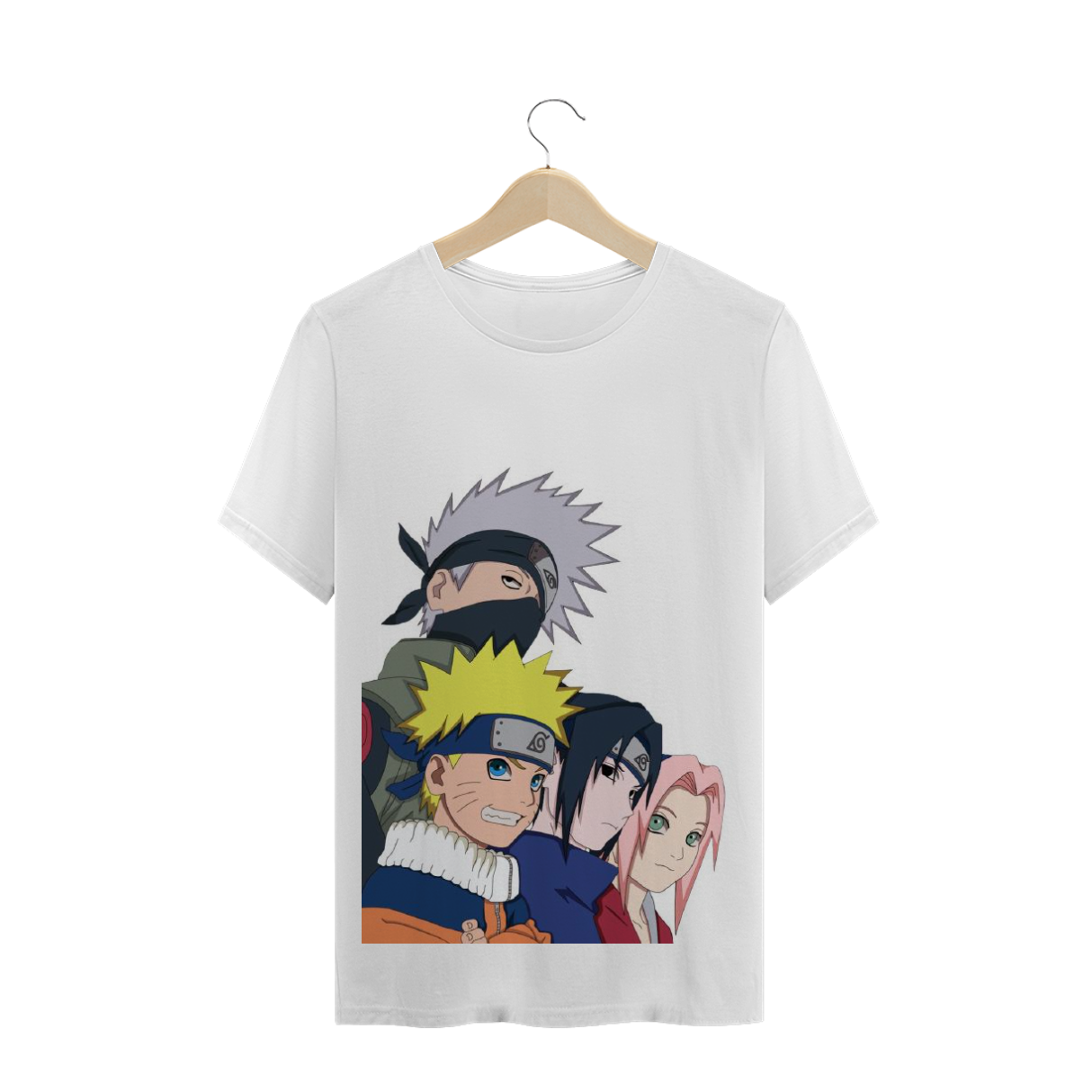 Nome do produto: CAMISA TIME 7 - NARUTO CLÁSSICO (BRANCA)